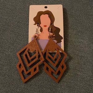 Lightweight geometric cute laser cut earrings